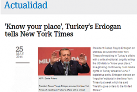The New York Times вмешивается в дела Турции - Эрдоган